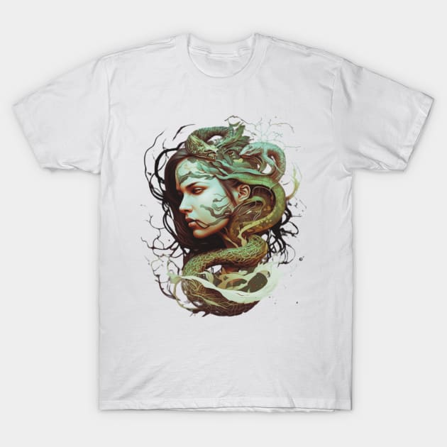 Medusa Deconstructed Stone Cold Beauty T-Shirt by ForbiddenGeek